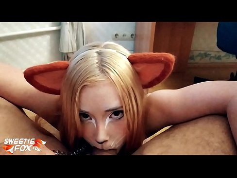 ❤️ Kitsune ngulu kontol lan cum ing dheweke tutuk ❌ Super porn ing kita  ️❤